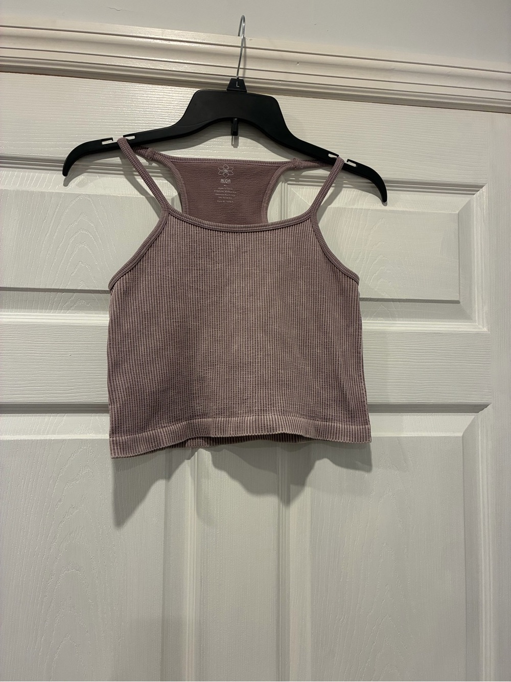 👙Aura Ribbed Cropped Cami - Mauve